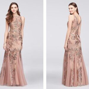 ✨ Blush Pink Embroidered Floral Dress | Size 4 ✨